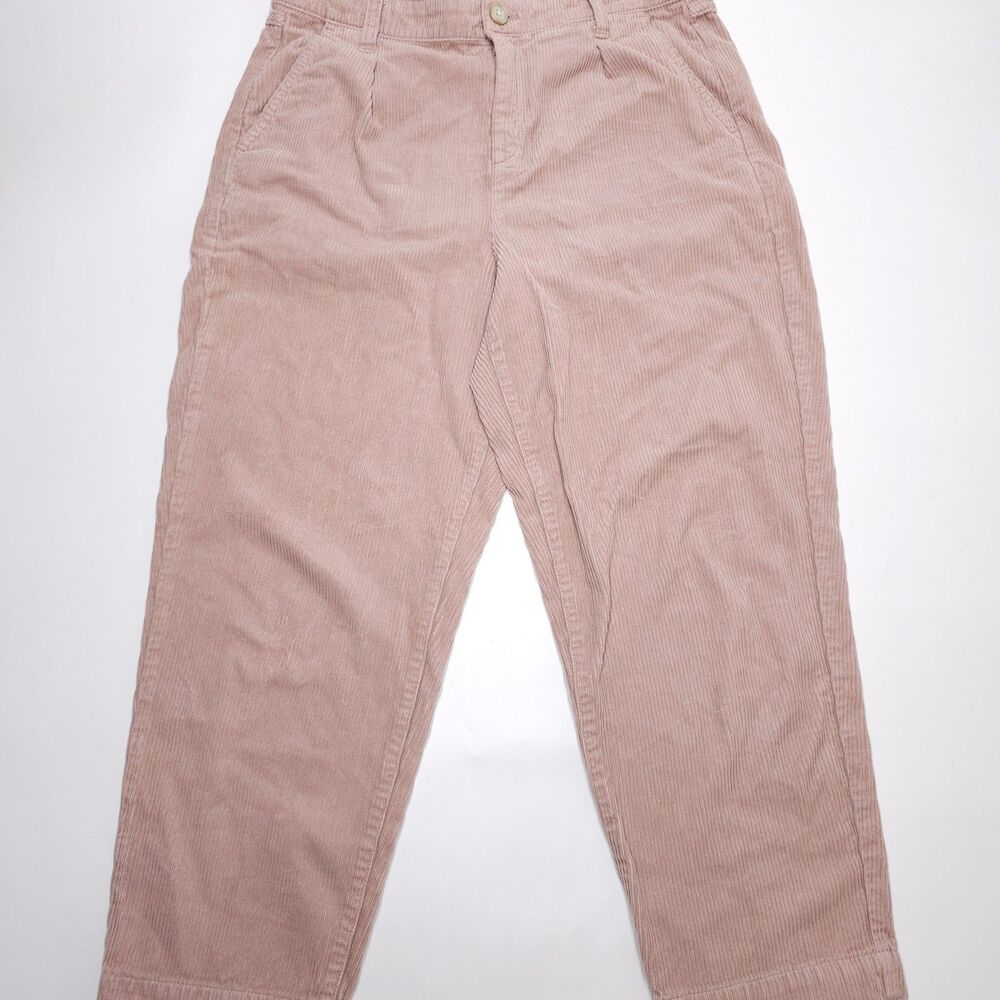 J. Crew Pants Size 10 Pink Corduroy High Rise Office Career 80s 90s Y2K School